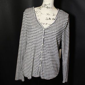 BKK Chance Striped Top Black Long Sleeve